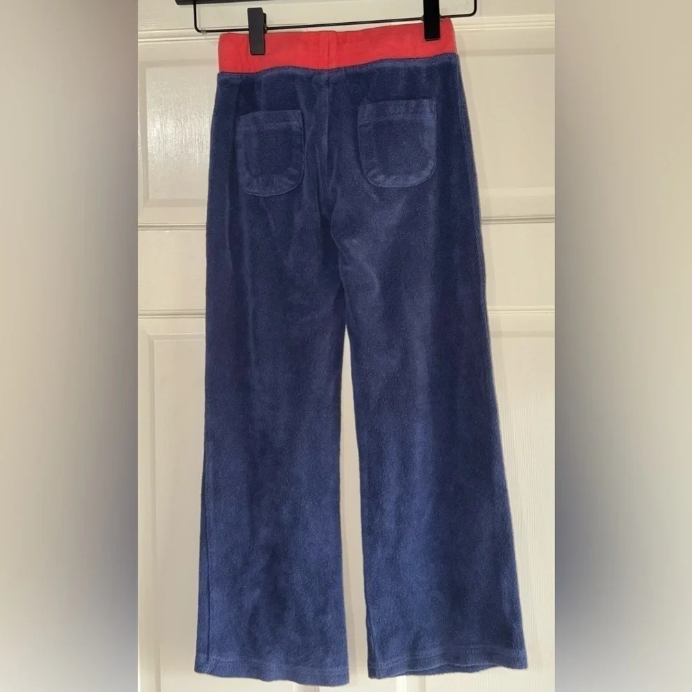 Mini Boden Terry Cloth 7/8 Red/White/Blue Jacket and Pants